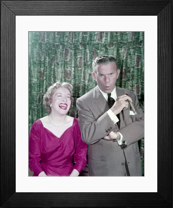 Framed Print : From left: Gracie Allen, George Burns, 1954 Framed Print : From left: Gracie Allen, George Burns, 1954