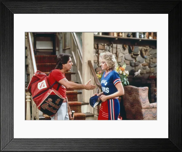 Framed Print : WHO'S THE BOSS?, from left: Tony Danza, Judith Light, The Unnatural, (Season 2, ep. 224, aired April 8, 1986), 1984-92