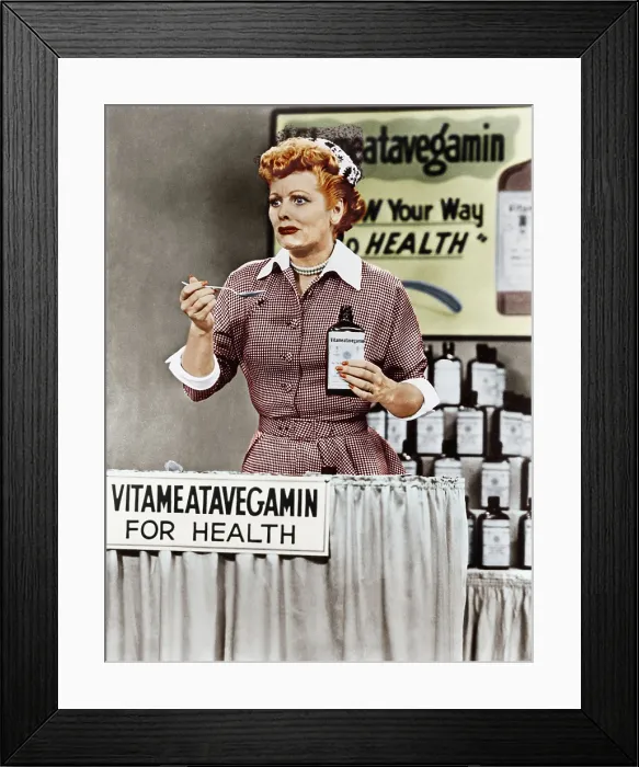 Framed Print : I LOVE LUCY, Lucille Ball, Lucy Does A TV Commercial, (Season 1, ep. 130, aired May 5, 1952), 1951-57 Framed Print : I LOVE LUCY, Lucille Ball, Lucy Does A TV Commercial, (Season 1, ep. 130, aired May 5, 1952), 1951-57