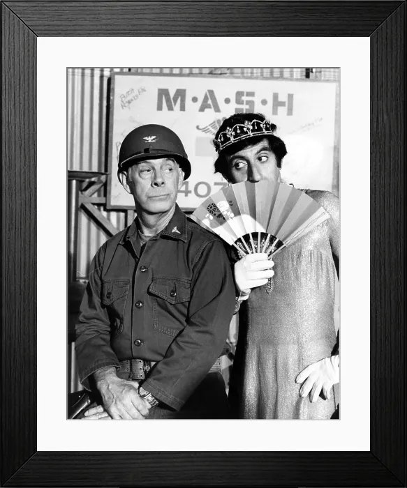 Framed Print : MASH, (aka M*A*S*H*), from left: Harry Morgan, Jamie Farr, (1972-1983)