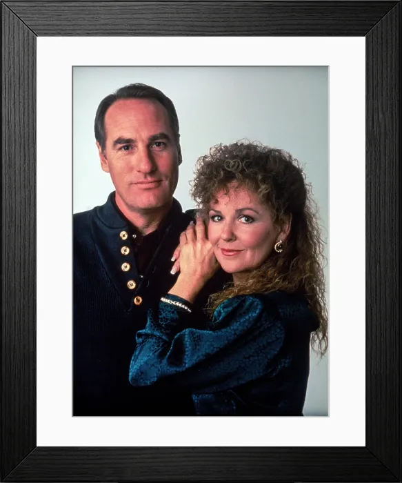 Framed Print : COACH, from left: Craig T. Nelson, Shelley Fabares (Season 1, 1989), 1989-1997