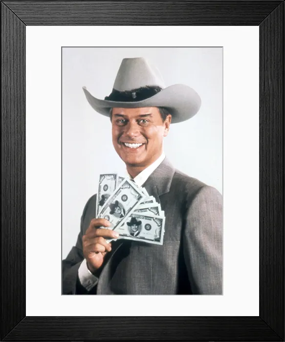 Framed Print : DALLAS, Larry Hagman, (1985), 1978-91