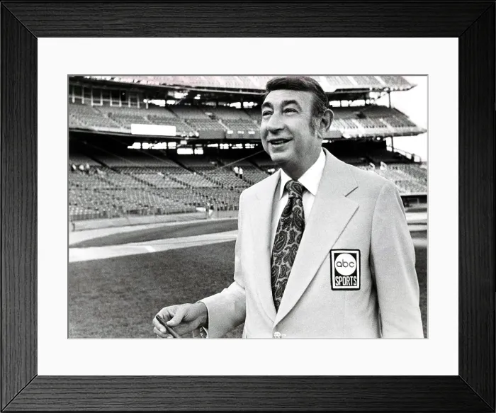 Framed Print : Howard Cosell, ca. 1980s Framed Print : Howard Cosell, ca. 1980s