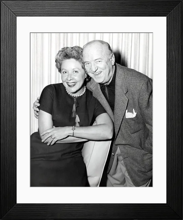 Framed Print : I LOVE LUCY, from left, Vivian Vance, William Frawley, on-set, ca. mid-1950s