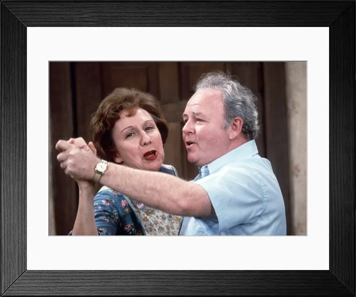 Framed Print : ALL IN THE FAMILY, from left: Jean Stapleton, Carroll O'Connor, 1971-79 Framed Print : ALL IN THE FAMILY, from left: Jean Stapleton, Carroll O'Connor, 1971-79