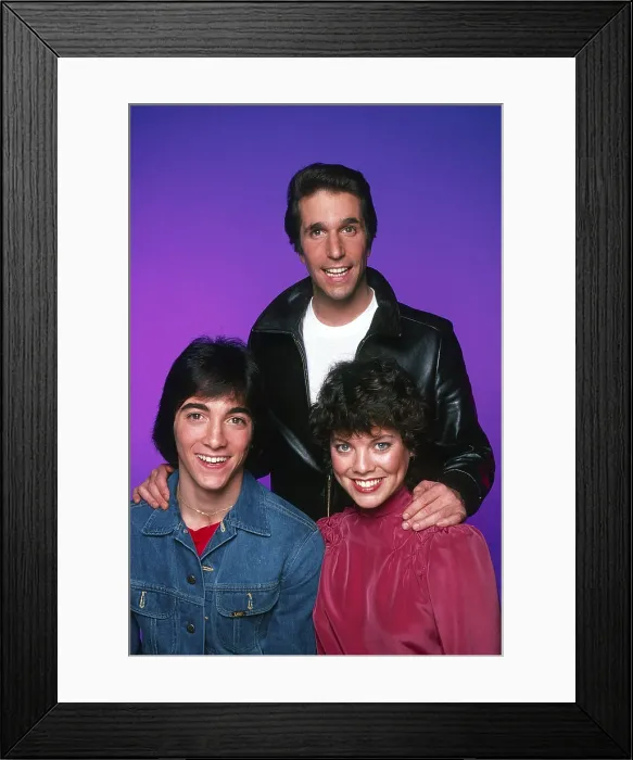 Framed Print : HAPPY DAYS, from left: Scott Baio, Henry Winkler, Erin Moran, (1982), 1974-84 Framed Print : HAPPY DAYS, from left: Scott Baio, Henry Winkler, Erin Moran, (1982), 1974-84