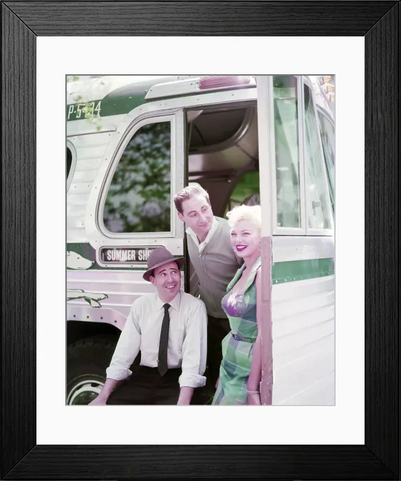 Framed Print : Carl Reiner, Sid Caesar (center), Barbara Nichols (right), 1955 Framed Print : Carl Reiner, Sid Caesar (center), Barbara Nichols (right), 1955