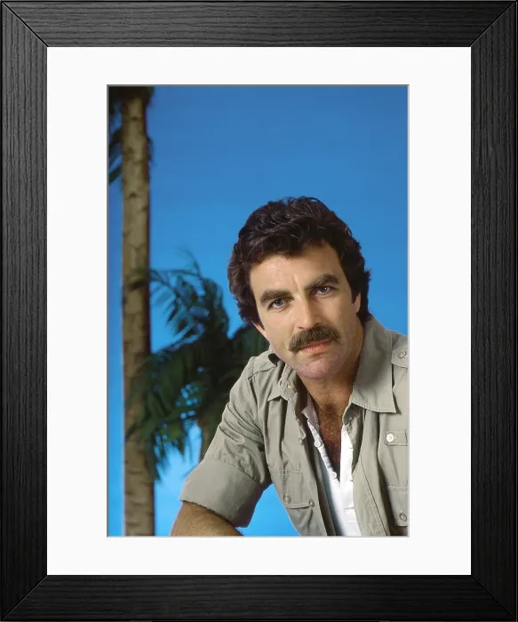 Framed Print : MAGNUM P.I. Tom Selleck, (Season 1), 1980-88