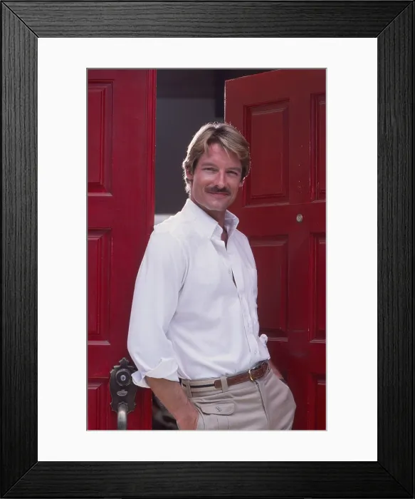 Framed Print : Perry King, 1984 Framed Print : Perry King, 1984