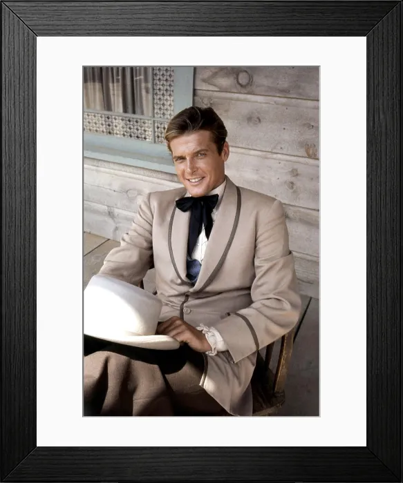 Framed Print : MAVERICK, Roger Moore, 1957-62