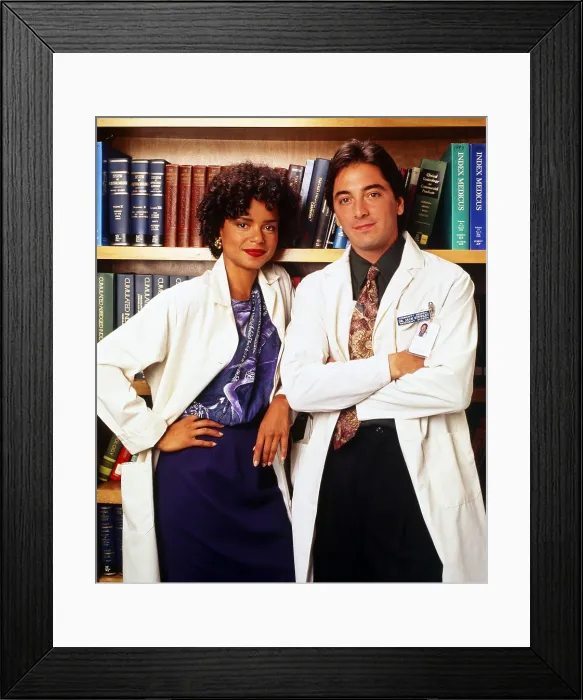 Framed Print : DIAGNOSIS MURDER, from left: Victoria Rowell, Scott Baio, 1993-2001 Framed Print : DIAGNOSIS MURDER, from left: Victoria Rowell, Scott Baio, 1993-2001