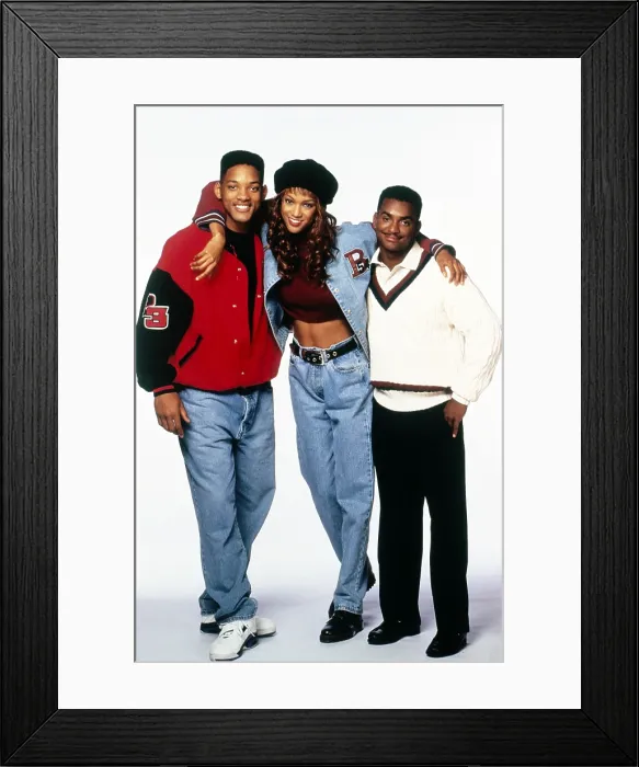Framed Print : THE FRESH PRINCE OF BEL-AIR, from left: Will Smith, Tyra Banks, Alfonso Ribeiro, 1990-1996 Framed Print : THE FRESH PRINCE OF BEL-AIR, from left: Will Smith, Tyra Banks, Alfonso Ribeiro, 1990-1996