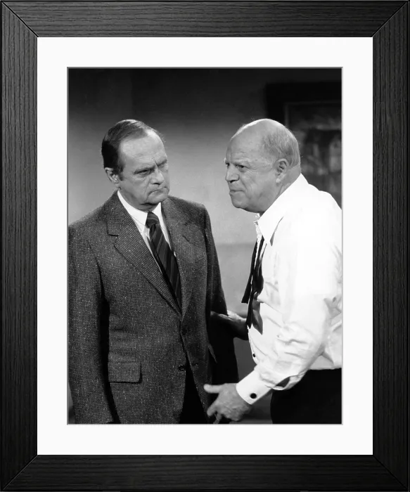 Framed Print : NEWHART, from left: Bob Newhart, Don Rickles, The Nice Man Cometh, (Season 7, ep. 714, aired Mar. 13, 1989), 1982-1990 Framed Print : NEWHART, from left: Bob Newhart, Don Rickles, The Nice Man Cometh, (Season 7, ep. 714, aired Mar. 13, 1989), 1982-1990