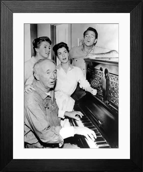 Framed Print : REAL McCOYS, Kathleen Nolan (aka Kathy Nolan), Walter Brennan, Lydia Reed, Richard Crenna, 1957-1963