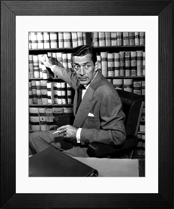 Framed Print : PUBLIC DEFENDER, Reed Hadley, 1954