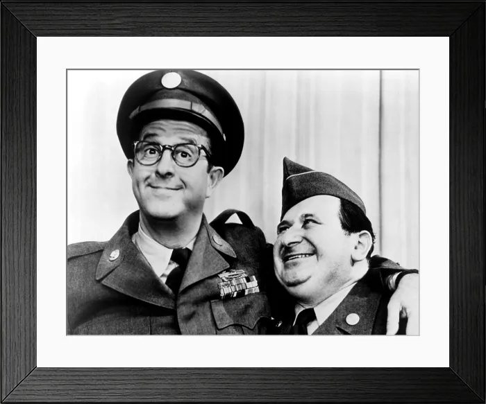 Framed Print : THE PHIL SILVERS SHOW, (aka YOU'LL NEVER GET RICH, aka SGT. BILKO), Phil Silvers, Maurice Gosfield, 1955-59 Framed Print : THE PHIL SILVERS SHOW, (aka YOU'LL NEVER GET RICH, aka SGT. BILKO), Phil Silvers, Maurice Gosfield, 1955-59