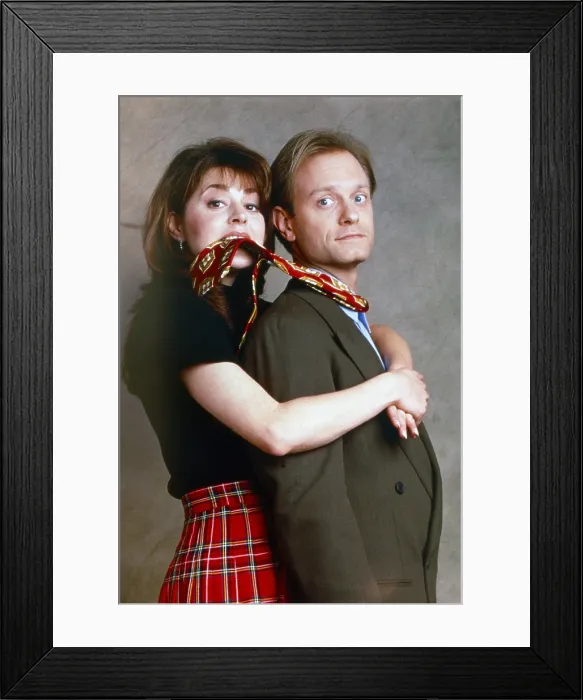 Framed Print : FRASIER, from left: Jane Leeves, David Hyde Pierce, (1993-2004)