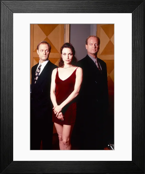 Framed Print : FRASIER, from left: David Hyde Pierce, Bebe Neuwirth, Kelsey Grammer, Room Service, season 5, ep. 15, aired 3 / 3 / 1998, (1993-2004) Framed Print : FRASIER, from left: David Hyde Pierce, Bebe Neuwirth, Kelsey Grammer, Room Service, season 5, ep. 15, aired 3 / 3 / 1998, (1993-2004)
