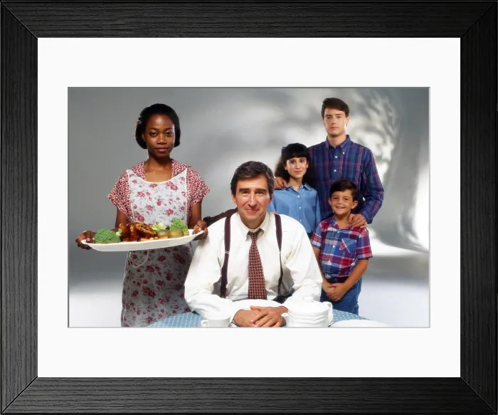 Framed Print : I'LL FLY AWAY, from left: Regina Taylor, Sam Waterston, Ashlee Levitch, Jeremy London, John Aaron Bennett, 1991-1993 Framed Print : I'LL FLY AWAY, from left: Regina Taylor, Sam Waterston, Ashlee Levitch, Jeremy London, John Aaron Bennett, 1991-1993