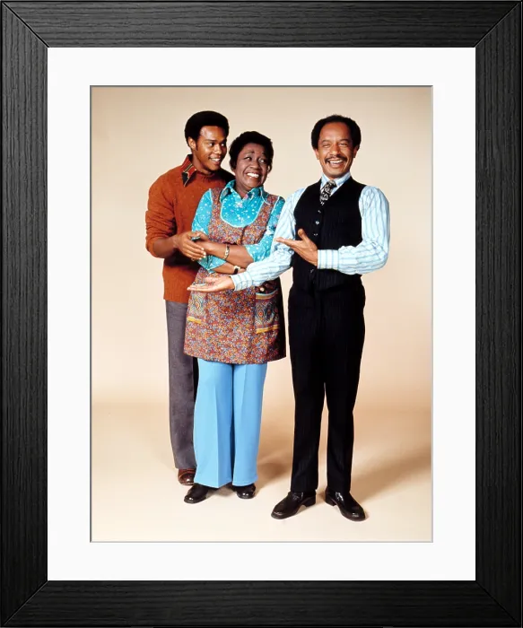 Framed Print : THE JEFFERSONS, Mike Evans, Isabel Sanford, Sherman Hemsley, 1975 - 1985