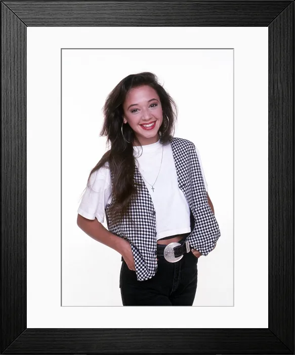 Framed Print : LIVING DOLLS, Leah Remini, 1989