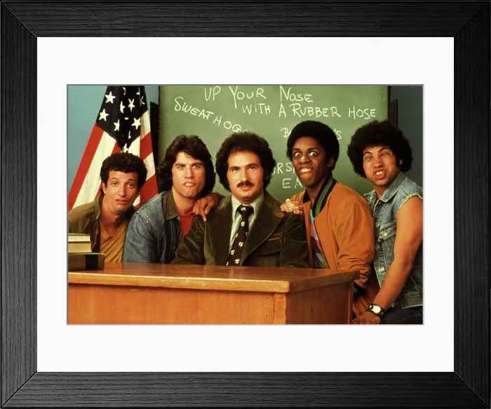 Framed Print : WELCOME BACK, KOTTER, Ron Palillo, John Travolta, Gabe Kaplan, Lawrence Hilton-Jacobs, Robert Hegyes, 1975-1979 Framed Print : WELCOME BACK, KOTTER, Ron Palillo, John Travolta, Gabe Kaplan, Lawrence Hilton-Jacobs, Robert Hegyes, 1975-1979
