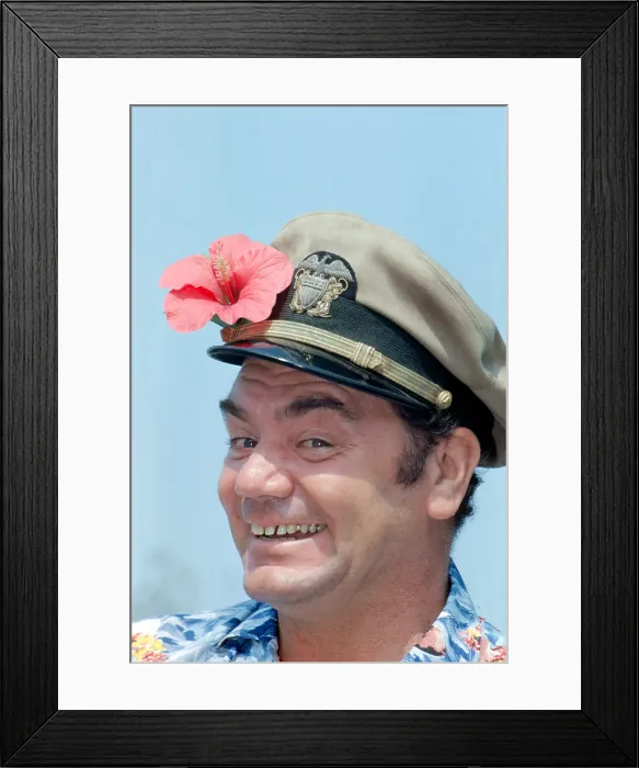 Framed Print : MCHALE'S NAVY, Ernest Borgnine, on set, (Season 1, 1962), 1962-1966 Framed Print : MCHALE'S NAVY, Ernest Borgnine, on set, (Season 1, 1962), 1962-1966