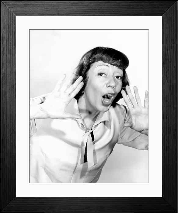 Framed Print : THE STEVE ALLEN SHOW, Imogene Coca, 1956-61 (1956 photo)