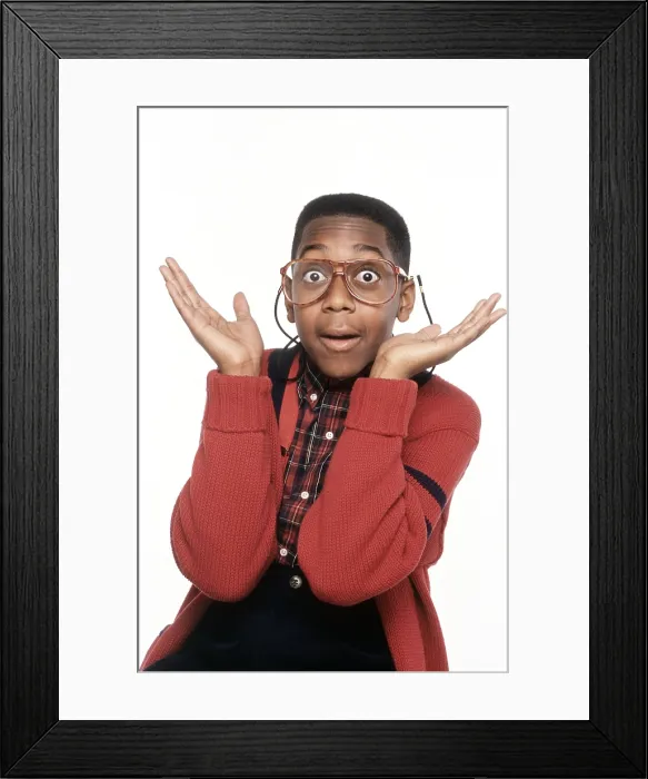 Framed Print : FAMILY MATTERS, Jaleel White, 1989-98 (1991 photo) Framed Print : FAMILY MATTERS, Jaleel White, 1989-98 (1991 photo)