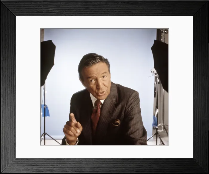 Framed Print : Mike Wallace, news correspondent, 1994