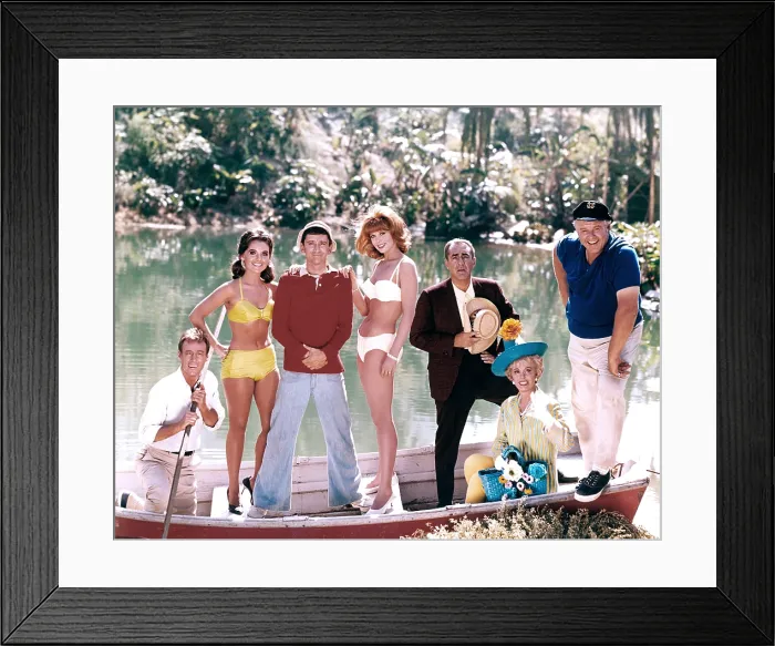 Framed Print : GILLIGAN'S ISLAND, Russell Johnson, Dawn Wells, Bob Denver, Tina louise, Jim Backus, Natalie Schafer, Alan Hale Jr. 1964-1967 Framed Print : GILLIGAN'S ISLAND, Russell Johnson, Dawn Wells, Bob Denver, Tina louise, Jim Backus, Natalie Schafer, Alan Hale Jr. 1964-1967