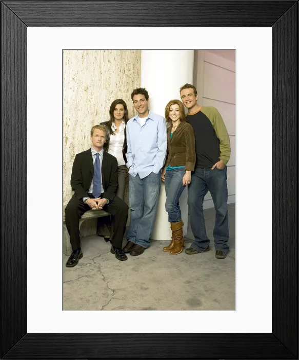 Framed Print : HOW I MET YOUR MOTHER, Neil Patrick Harris, Cobie Smulders, Josh Radnor, Alyson Hannigan, Jason Segel, (Season 1), 2005 Framed Print : HOW I MET YOUR MOTHER, Neil Patrick Harris, Cobie Smulders, Josh Radnor, Alyson Hannigan, Jason Segel, (Season 1), 2005