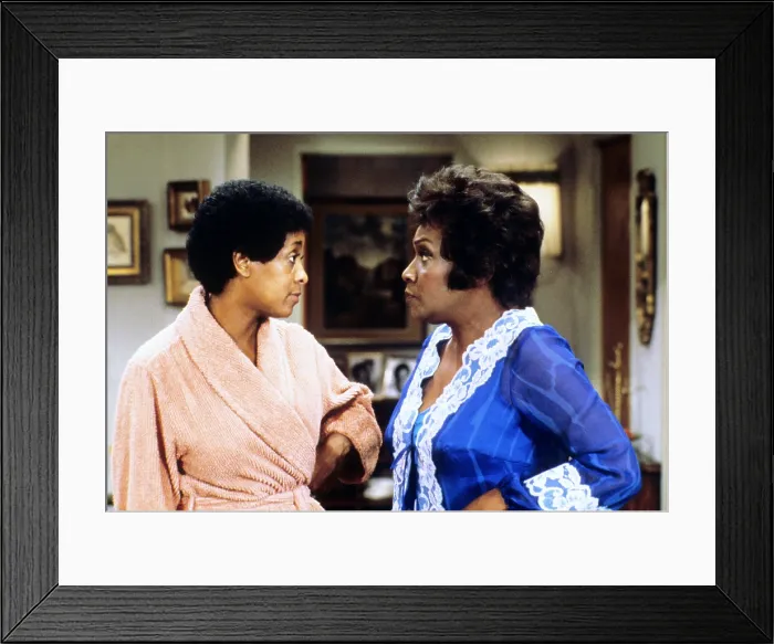 Framed Print : THE JEFFERSONS, Marla Gibbs, Isabel Sanford, 1975-85 Framed Print : THE JEFFERSONS, Marla Gibbs, Isabel Sanford, 1975-85