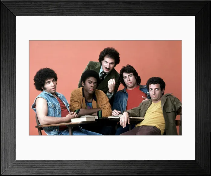 Framed Print : WELCOME BACK, KOTTER, Robert Hegyes, Lawrence Hilton-Jacobs, Gabe Kaplan, John Travolta, Ron Palillo, 1975-1979