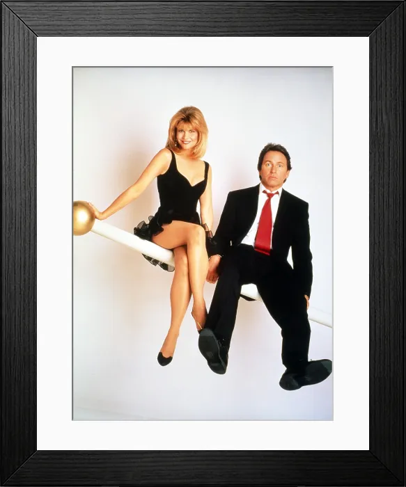 Framed Print : HEARTS AFIRE, from left: Markie Post, John Ritter, 1992-1995 Framed Print : HEARTS AFIRE, from left: Markie Post, John Ritter, 1992-1995