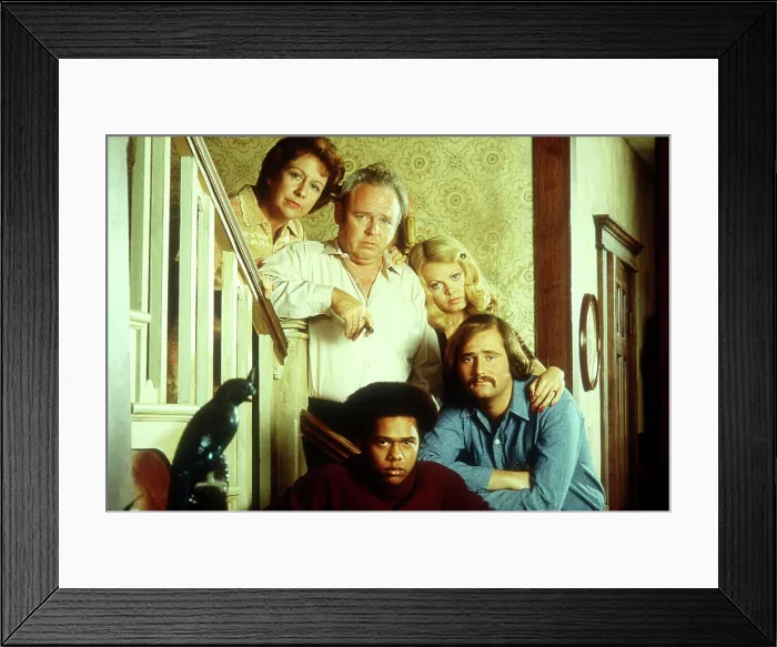 Framed Print : ALL IN THE FAMILY, Jean Stapleton, Carroll O'Connor, Mike Evans, Sally Struthers, 1971-1983