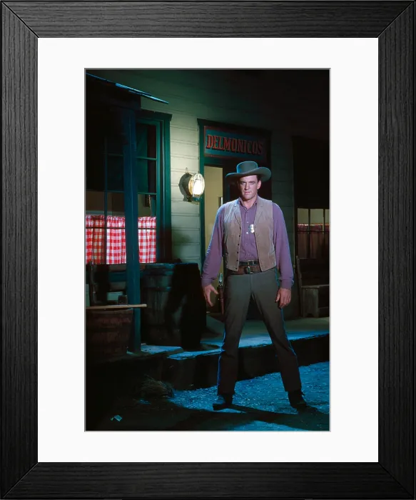 Framed Print : GUNSMOKE, James Arness, (Season 3, 1958), 1955-1975