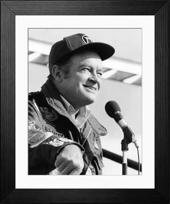 Framed Print : Bob Hope in Okinawa, USO Tour, 1971
