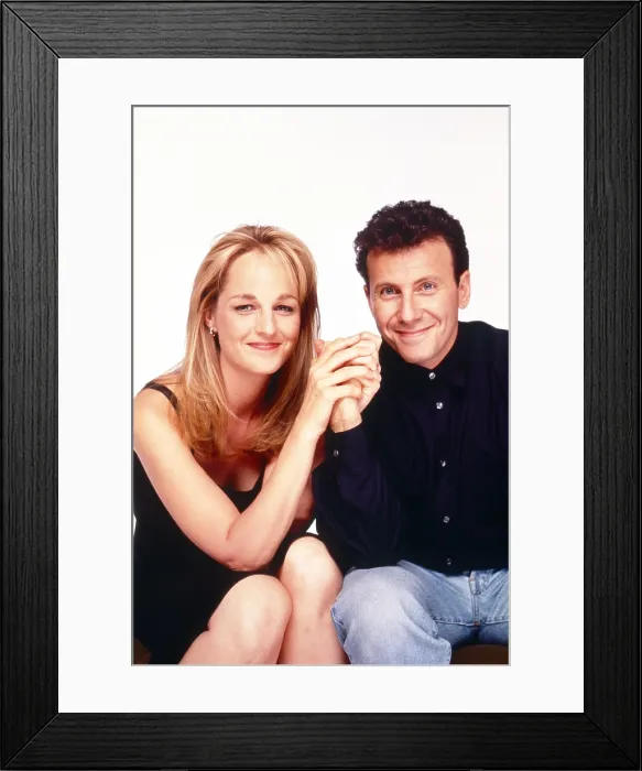 Framed Print : MAD ABOUT YOU, from left: Helen Hunt, Paul Reiser, 1992-2019 Framed Print : MAD ABOUT YOU, from left: Helen Hunt, Paul Reiser, 1992-2019
