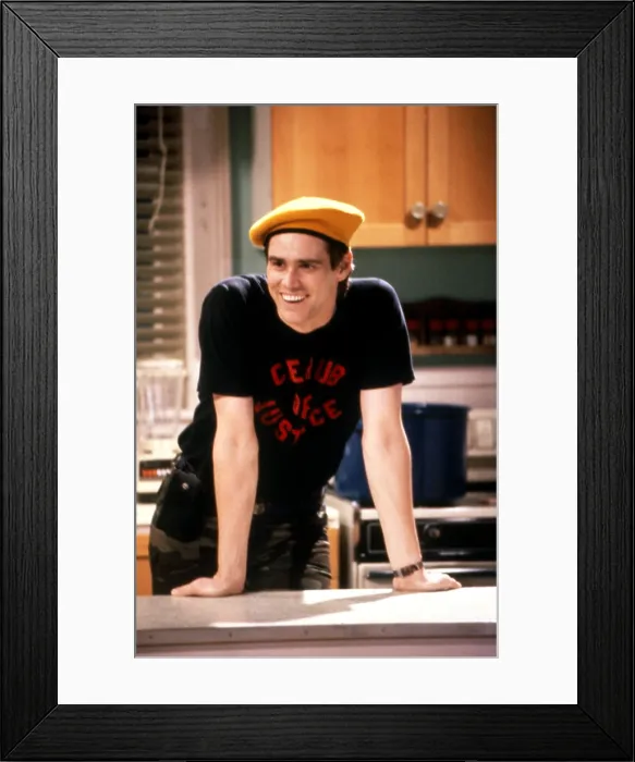 Framed Print : IN LIVING COLOR, Jim Carrey, 1990-94 (1991 photo by Dean Tokuno)