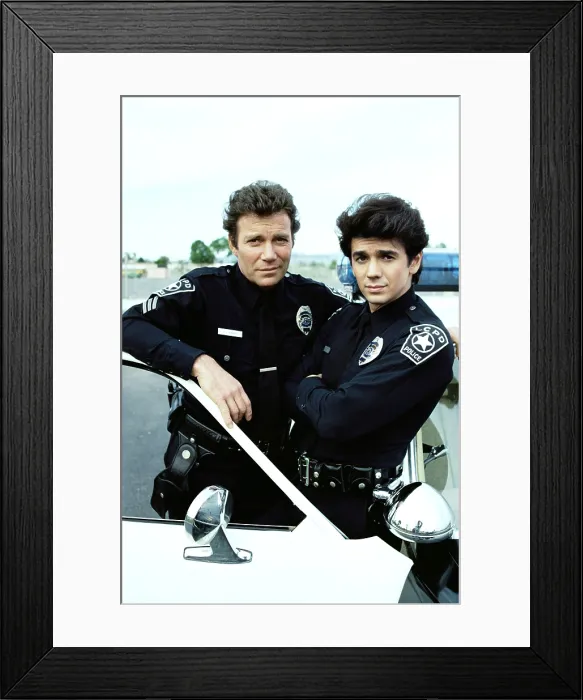 Framed Print : T.J. HOOKER, William Shatner, Adrian Zmed, 1982-86
