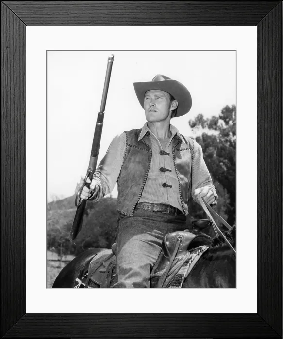 Framed Print : THE RIFLEMAN, Chuck Connors, Eight Hours to Die, (Season 1, episode 6, aired Nov 4, 1958), 1958-1963 Framed Print : THE RIFLEMAN, Chuck Connors, Eight Hours to Die, (Season 1, episode 6, aired Nov 4, 1958), 1958-1963