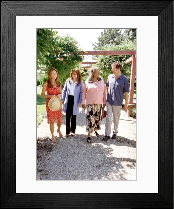 Framed Print : TOUCHED BY AN ANGEL, Roma Downey, Valerie Bertinelli, Della Reese, John Dye, 1994-2003