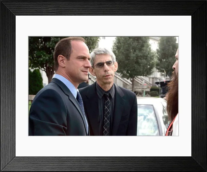 Framed Print : LAW & ORDER: SPECIAL VICTIMS UNIT, Christopher Meloni, Richard Belzer, Unorthodox, (Season 9, episode 13, aired January 15, 2008), 1999