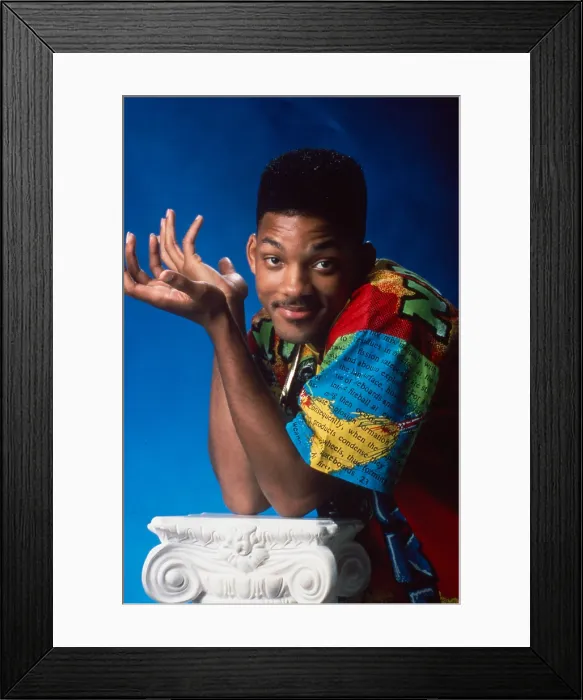 Framed Print : THE FRESH PRINCE OF BEL-AIR, (aka THE FRESH PRINCE OF BEL AIR), Will Smith, 1990-96 Framed Print : THE FRESH PRINCE OF BEL-AIR, (aka THE FRESH PRINCE OF BEL AIR), Will Smith, 1990-96