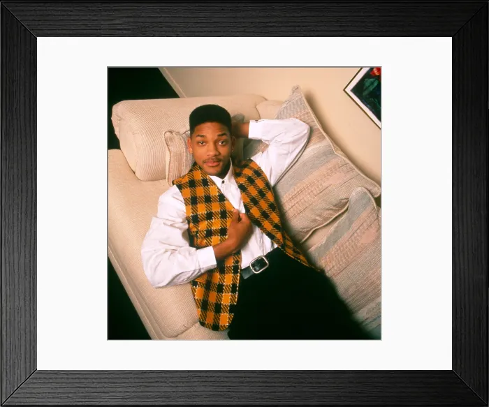 Framed Print : THE FRESH PRINCE OF BEL-AIR, (aka THE FRESH PRINCE OF BEL AIR), Will Smith, 1990-96 Framed Print : THE FRESH PRINCE OF BEL-AIR, (aka THE FRESH PRINCE OF BEL AIR), Will Smith, 1990-96