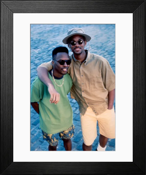 Framed Print : THE FRESH PRINCE OF BEL-AIR, (aka THE FRESH PRINCE OF BEL AIR), DJ Jazzy Jeff, Will Smith, 1990-96