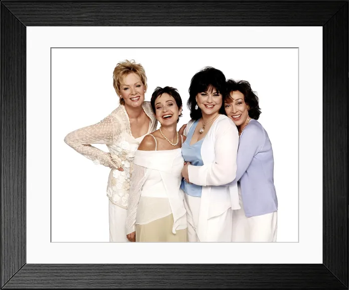 Framed Print : THE DESIGNING WOMEN REUNION, from left: Jean Smart, Annie Potts, Delta Burke, Dixie Carter, (aired July 28, 2003), 2003 Framed Print : THE DESIGNING WOMEN REUNION, from left: Jean Smart, Annie Potts, Delta Burke, Dixie Carter, (aired July 28, 2003), 2003