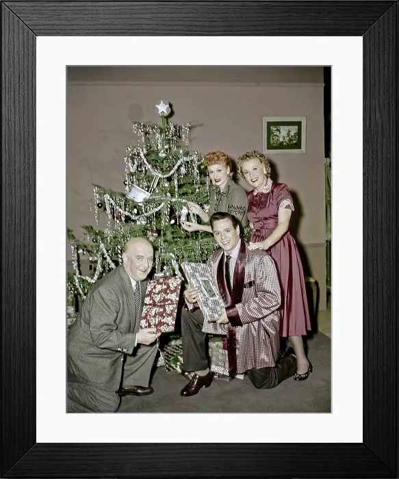 Framed Print : I LOVE LUCY, I Love Lucy Christmas Special, from left, William Frawley, Desi Arnaz, Lucille Ball, Vivian Vance, season 6, episode 11, aired December 24, 1956 Framed Print : I LOVE LUCY, I Love Lucy Christmas Special, from left, William Frawley, Desi Arnaz, Lucille Ball, Vivian Vance, season 6, episode 11, aired December 24, 1956