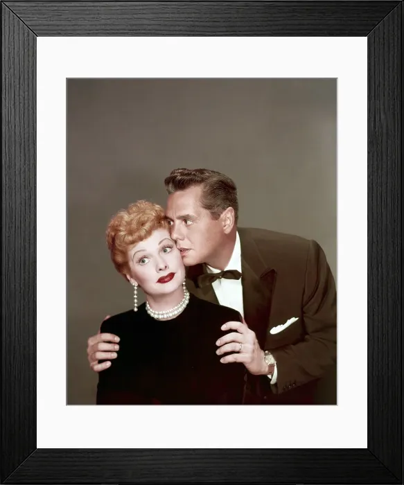 Framed Print : I LOVE LUCY, from left: Lucille Ball, Desi Arnaz, 1951-57 Framed Print : I LOVE LUCY, from left: Lucille Ball, Desi Arnaz, 1951-57